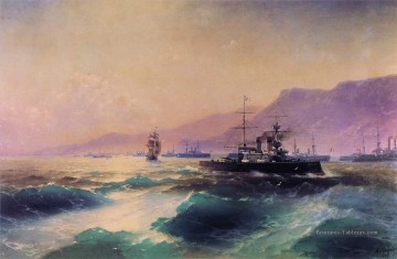 canonnière au large de la Crète 1897 Romantique Ivan Aivazovsky russe Peinture à l'huile